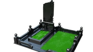 Простой памятник с цоколем